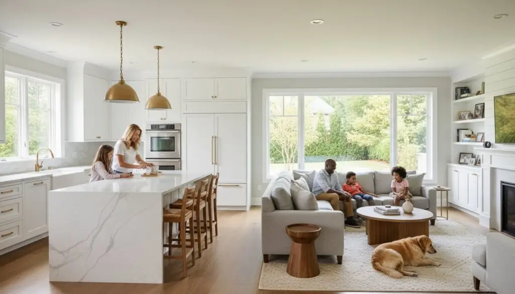 Open Concept Kitchen and Living Room Ideas for Northern Virginia Homes